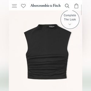 New A&F Soft Ruched Top
